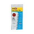 Redi-Tag Laser Tabs, White, 0.44 Wide, 180/Pack (33001)