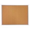 Quartet Classic Cork Bulletin Board, Aluminum Frame, 4H x 8W (2308)