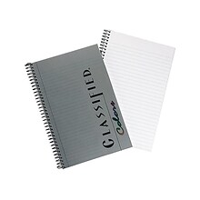 TOPS Classified Colors 1-Subject Notebooks, 5.5 x 8.5, Narrow Ruled, 100 Sheets, Gray/Silver (7350