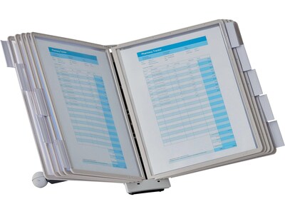 Durable SHERPA Document Holder, 8.5 x 11, Gray Plastic (554210)