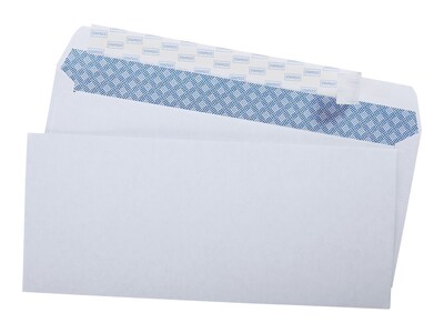 Quill Brand EasyClose Security Tinted #10 Business Envelopes, 4 1/8" x 9 1/2", White, 500/Box (3016453)