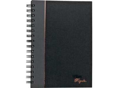 TOPS Royale Professional Notebooks, 5.88 x 8.25, College Ruled, 96 Sheets, Black (25330)