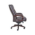 La-Z-Boy Winston Ergonomic Faux Leather Executive Big & Tall Chair, 400 lb. Capacity, Brown (44763)