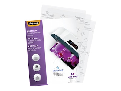 Fellowes ImageLast Premium Thermal Laminating Pouches, Letter Size, 5 Mil, 60/Pack (5288001)