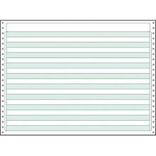 Printworks® Professional Continuous Computer Paper, 20 lbs., 11 x 14.875, Green Bar, 2200 Sheets/C
