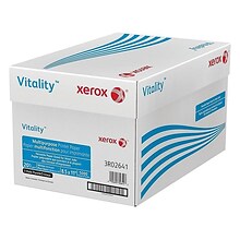 Xerox® Vitality® 8.5 x 11 3-Hole Punch Multipurpose Printer Paper, 20 lbs., 92 Brightness, 10 Ream