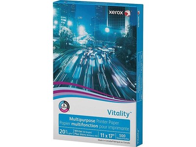 Xerox® Vitality® 11 x 17 Multipurpose Paper, 20 lbs., 92 Brightness, 500/Ream (3R3761)