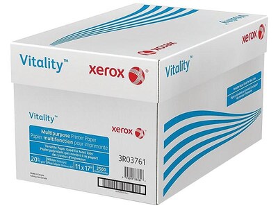 Xerox® Vitality® 11 x 17 Multipurpose Paper, 20 lbs., 92 Brightness, 5 Reams/Carton (3R3761)