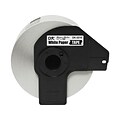 Brother DK-2210 Medium Width Continuous Paper Labels, 1-1/10 x 100, Black on White (DK-2210)