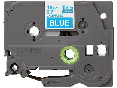 Brother P-touch TZe-545 Laminated Label Maker Tape, 3/4" x 26-2/10', White On Blue (TZe-545)