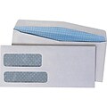 Quality Park Gummed Security Tinted #10 Double Window Envelopes, 4 1/8 x 9 1/2, White, 500/Box (24