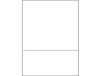 Alliance 8.5" x 11" Perforated Specialty Paper, 20 lbs., 92 Brightness, 500 Sheets/Ream (851032)