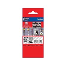 Brother P-touch TZe-S131 Laminated Extra Strength Label Maker Tape, 1/2 x 26-2/10, Black on Clear
