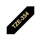 Brother P-touch TZe-354 Laminated Label Maker Tape, 1" x 26-2/10', Gold on Black (TZe-354)