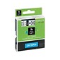 DYMO D1 Standard 45013 Label Maker Tape, 1/2" x 23', Black on White (45013)