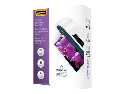 Fellowes Premium ImageLast Thermal Laminating Pouches, Letter Size, 3 Mil, 150/Pack (5200509)