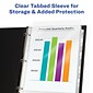Avery Index Maker Standard Weight Sheet Protector Plastic Dividers, 5-Tab, 8-1/2" x 11", Clear (75500)