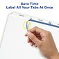 Avery Index Maker Paper Dividers with Print & Apply Label Sheets, 3 Tabs, White, 25 Sets/Pack (11445)