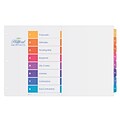 Avery Ready Index Table Of Contents Preprinted Dividers, 8-Tab, White, Set (11148)