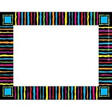 Barker Creek Neon Stripes Name Tags, Self-Adhesive Labels, 3 1/2 x 2 3/4, 90/Pack (BC3748)