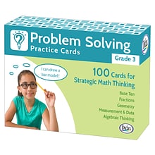 Problem Solving Practice Cards for Grade 3, Pack of 100 (DD-211279)