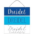 Amscan Dreidel MDF Glitter Sign, 13 x 12, 4/Pack (241587)