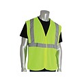 Protective Industrial Products Hook & Loop Safety Vest, ANSI Class R2, X-Large, Hi-Vis Lime Yellow (