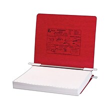 ACCO Presstex 6 Ringless Hanging Binder, Executive Red (54129)