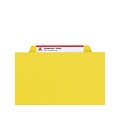 Smead Pressboard Classification Folders with SafeSHIELD Fasteners, 2 Expansion, Legal Size, 2 Divid