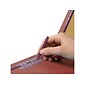 Smead End Tab Pressboard Classification Folders with SafeSHIELD Fasteners, Letter Size, 3 Dividers, Red, 10/Box (26865)
