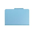 Smead Pressboard Classification Folders with SafeSHIELD Fasteners, 2 Expansion, Legal Size, 1 Divid