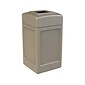 Commercial Zone PolyTec Indoor/Outdoor Trash Can w/ No Lid, Beige Polyethylene, 42 Gal. (732102)