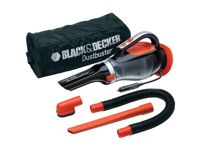 Black & Decker DustBuster Auto Handheld Bagless Vacuum, Gray/Red (BDH1220AV)