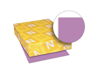 Exact Brights Colored Paper, 20 lbs., 8.5" x 11", Bright Purple, 500 Sheets/Pack (26771)