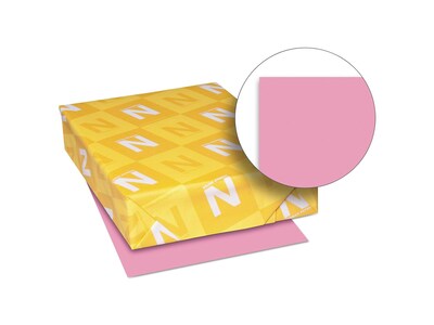 Exact Brights Colored Paper, 20 lbs., 8.5 x 11, Bright Pink, 500 Sheets/Ream (WAU26741)