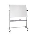 Best-Rite Deluxe Cork & Dry Erase Dry-Erase Whiteboard, Anodized Aluminum Frame, 6 x 4 (668AG-DC)