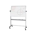 Best-Rite Deluxe Porcelain Dry-Erase Whiteboard, Anodized Aluminum Frame, 5 x 4 (668AF-DD)