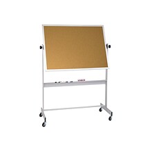 Best-Rite Deluxe Cork & Dry Erase Dry-Erase Whiteboard, Anodized Aluminum Frame, 6 x 4 (668AG-DC)