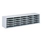 Safco E-Z Sort® 20-Compartment Sorting Rack, 57.5" x 14.25", Gray (7751GR)