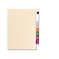Smead End Tab Heavy Duty Classification Folders, 2 Expansion, Letter Size, 2 Dividers, Manila, 10/B
