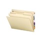 Smead End Tab Heavy Duty Classification Folders, 2" Expansion, Letter Size, 2 Dividers, Manila, 10/Box (26835)