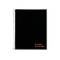 TOPS JEN Subject Notebooks, 6.75" x 8.5", Cornell, 84 Sheets, Black (63827)