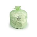 BioTuf 40-48 Gallon Compostable Industrial Trash Bag, 42 x 48, Low Density, 0.8 Mil, Green, 125 Ba