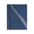 Oxford Double Stuff 3-Prong Report Covers, Letter, Navy, 5/Pack (OXF 50443)