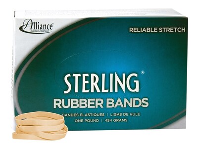 Alliance Sterling Multi-Purpose Rubber Bands, #62, 1 lb. Box, 600/Box (24625)