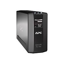 APC Power-Saving Back-UPS Pro 700VA Battery Backup , 6-Outlets, Black (BR700G)