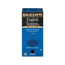 Bigelow English Teatime Black Tea Bags, 28/Box (RCB003451)