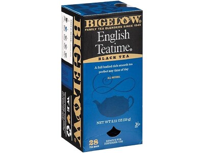 Bigelow English Teatime Black Tea Bags, 28/Box (RCB003451)