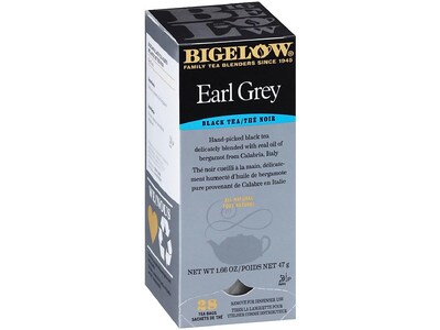 Bigelow Earl Grey Tea Bags, 28/Box (RCB003481)