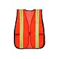 River City MCR Safety Hook & Loop Safety Vest, Non-ANSI, One Size, Orange (V201R)